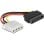 Kabeladapter DeLOCK Power SATA/Molex 0,12 m Schwarz/Rot