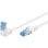 Cavo di rete Goobay 51563 0,5 m Cat6a S/FTP RJ-45 Bianco Blu