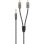 Audio-Kabel Goobay 3,5mm Stecker zu 2 x RCA Stecker 0,5 m