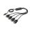 Kabel USB 2.0 auf 4 RS232 Digitus 1,5 m Schwarz