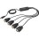 Kabel USB 2.0 auf 4 RS232 Digitus 1,5 m Schwarz