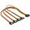 Cable DeLOCK 60158 SATA 0,5 m 4x SATA 15 pines Macho/Macho