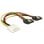 Internes DeLOCK-Netzkabel 0,2 m Molex auf 2x SATA