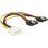Internes DeLOCK-Netzkabel 0,2 m Molex auf 2x SATA
