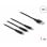 Cavo di ricarica USB 3 in 1 Delock Tipo-A a Lightning/Micro USB/USB Type-C 1 m nero
