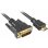 Adaptador de vídeo 3 m HDMI para DVI-D Oro Negro Macho/Macho Sharkoon