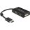 Adattatore DisplayPort a VGA+HDMI+DVI DeLOCK 0,16 m Nero