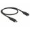 Cable USB-C de Delock 0,5 m USB 3.2 Gen 1 Negro