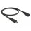 Cable USB-C de Delock 0,5 m USB 3.2 Gen 1 Negro