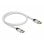 HDMI-Kabel Delock Ultra High Speed 48 Gbps 8K 60 Hz 0,5 m Silber