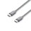 Cable USB C a USB C Nevox 1653 1 m USB 2.0 Gris Plata