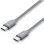 Cable USB C a USB C Nevox 1653 1 m USB 2.0 Gris Plata