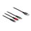 Delock USB 3-in-1-Ladekabel Typ-A zu Lightning/Micro USB/USB Type-C 1 m