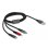 Delock USB 3-in-1-Ladekabel Typ-A zu Lightning/Micro USB/USB Type-C 1 m