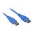 Cabo de extensão USB 3.0 Sharkoon 3 m Azul Macho/Fêmea 5 Gbit/s