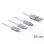 Câble USB DeLOCK 85850 0,98 m USB 2.0 Argent Blanc