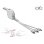 Câble USB DeLOCK 85850 0,98 m USB 2.0 Argent Blanc