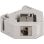 Adaptador de carril DIN con módulo Keystone RJ-45 hembra Cat.6A LSA DeLOCK