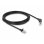 Cavo di Rete RJ45 Cat.6A S/FTP Slim 90° Angolato 3 m Nero DeLOCK
