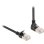 Cavo di Rete RJ45 Cat.6A S/FTP Slim 90° Angolato 3 m Nero DeLOCK
