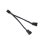Cable Y Silverstone SST-CPF01 PWM 4-pin à 2x PWM 4-pin 10 cm