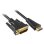 Adaptador de vídeo 3 m HDMI para DVI-D Preto Sharkoon