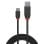 Cable USB 3.2 Gen 1 Lindy Black Line 0,5 m USB-A a USB-C 10 Gbit/s Negro