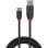 Cable USB 3.2 Gen 1 Lindy Black Line 0,5 m USB-A a USB-C 10 Gbit/s Negro