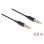 Cavo audio 3,5 mm 4 pini DeLOCK Ultra Slim 0,5 m nero