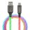 Cable USB-A a USB-C Ansmann 1700-0158 1 m iluminación LED multicolor