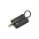 Adaptador de áudio Sharkoon PMP35 3,5 mm Preto