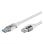 Câble réseau Goobay 74157 USB-A vers RJ-45 Cat6 1 m blanc