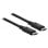 Kabel USB4 Delock 20 Gbps 2 m USB-C zu USB-C Schwarz