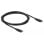 Kabel USB4 Delock 20 Gbps 2 m USB-C zu USB-C Schwarz