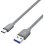 USB-Kabel Nevox 1480 2 m USB A auf USB C USB 3.2 Gen 2 Grau