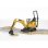 Modelo a escala de excavadora BRUDER 62003 1:16 ABS Negro/Amarillo