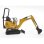 Modelo a escala de excavadora BRUDER 62003 1:16 ABS Negro/Amarillo