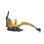 Modelo a escala de excavadora BRUDER 62003 1:16 ABS Negro/Amarillo