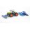 Coche de construcción BRUDER 02222 a escala 1:16 azul y plateado