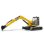 Modelo a escala excavadora BRUDER 02456 Cat® Mini Excavator 1:16 ABS multicolor