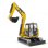 Modelo a escala excavadora BRUDER 02456 Cat® Mini Excavator 1:16 ABS multicolor