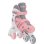 Patines en línea urbanos Globber 780-210 para niños, talla 26-29, rosa y blanco