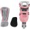 Patines en línea urbanos Globber 780-210 para niños, talla 26-29, rosa y blanco