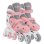 Patines en línea urbanos Globber 780-210 para niños, talla 26-29, rosa y blanco