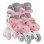 Patines en línea urbanos Globber 780-210 para niños, talla 26-29, rosa y blanco