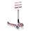 Patinete infantil Globber Junior plegable 3 ruedas luces Berry 50 kg