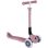 Patinete infantil Globber Junior plegable 3 ruedas luces Berry 50 kg