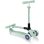 Patinete infantil Globber Junior plegable 3 ruedas luces LED verde claro