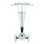 Patinete infantil Globber Junior plegable 3 ruedas luces LED verde claro
