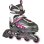 Patins em linha HUDORA Mia para crianças, tamanhos 29-32, Preto e Lilás
